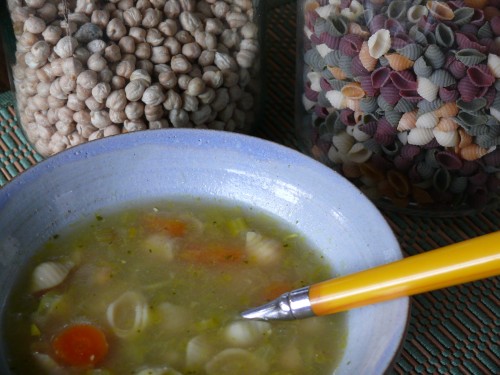 Chick Pea Noodle Soup