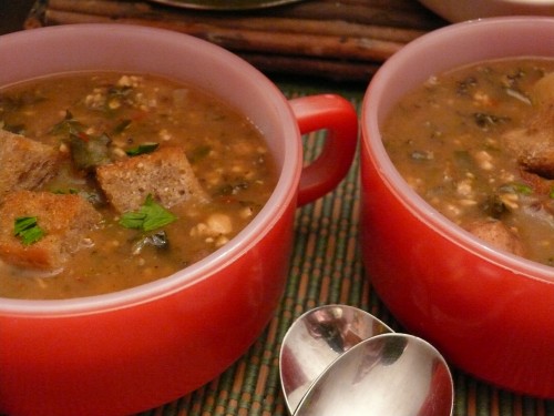 Spicy Potato & Kale Soup