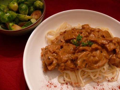 Seitan Stroganoff